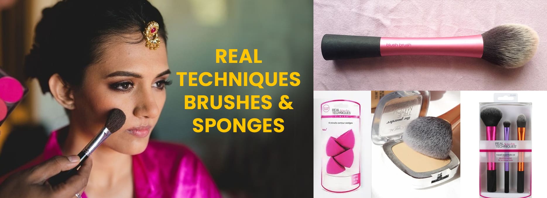 Real Techniques brushes and Sponges